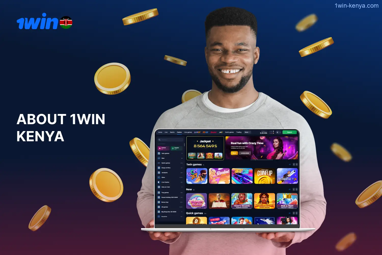 As one of Kenya's largest bookmakers, 1win ensures secure sports betting alongside an array of bonuses for its users.