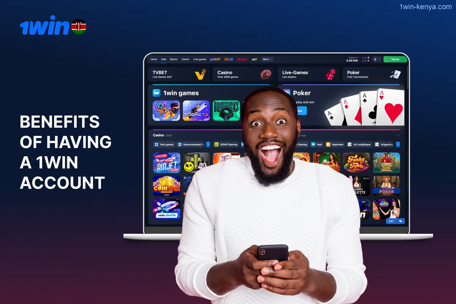 Having a 1win casino account offers numerous opportunities and benefits for gamblers in Kenya.