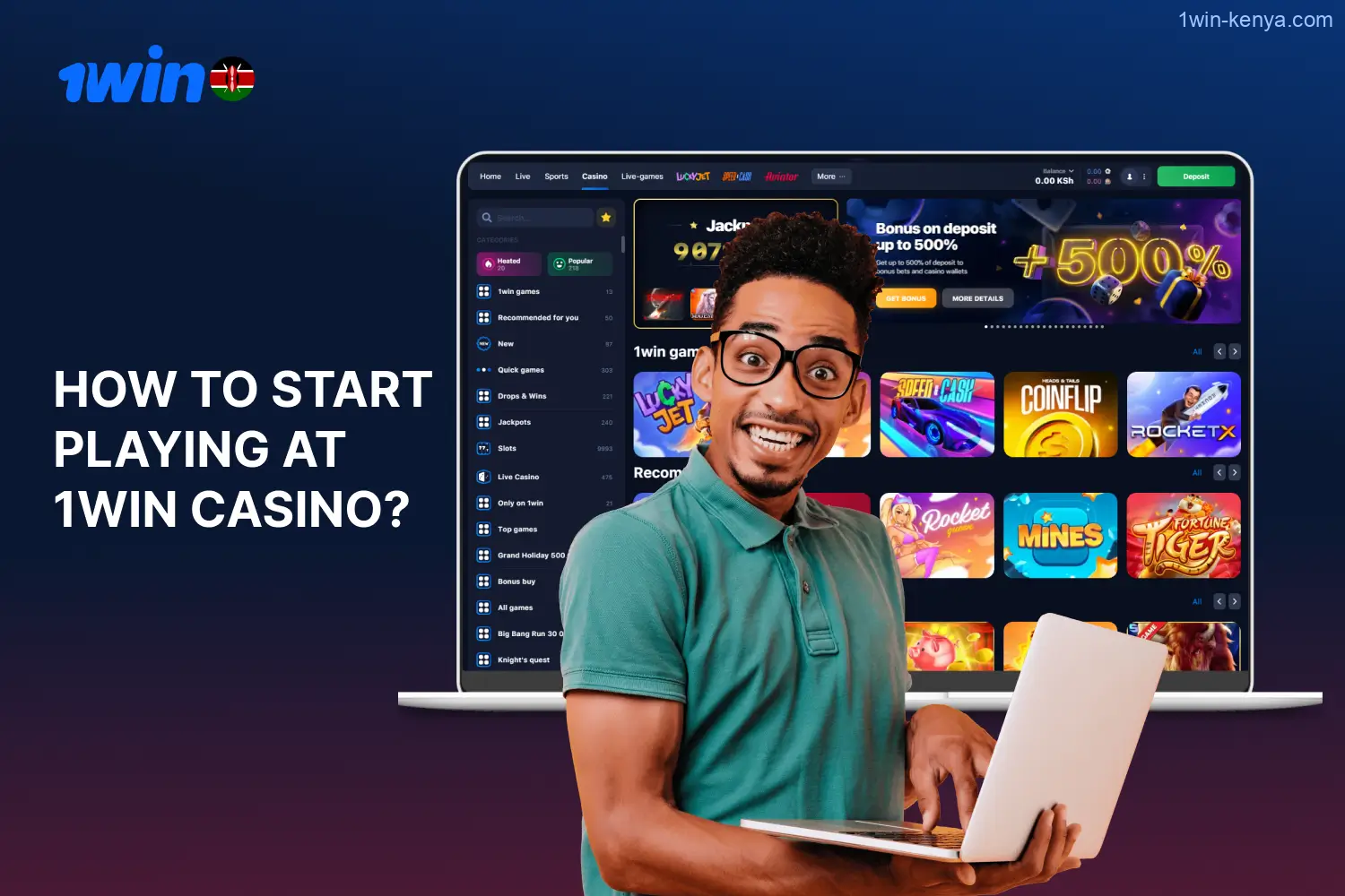 To enjoy gaming at 1win online casino, users from Kenya must complete a few straightforward steps.