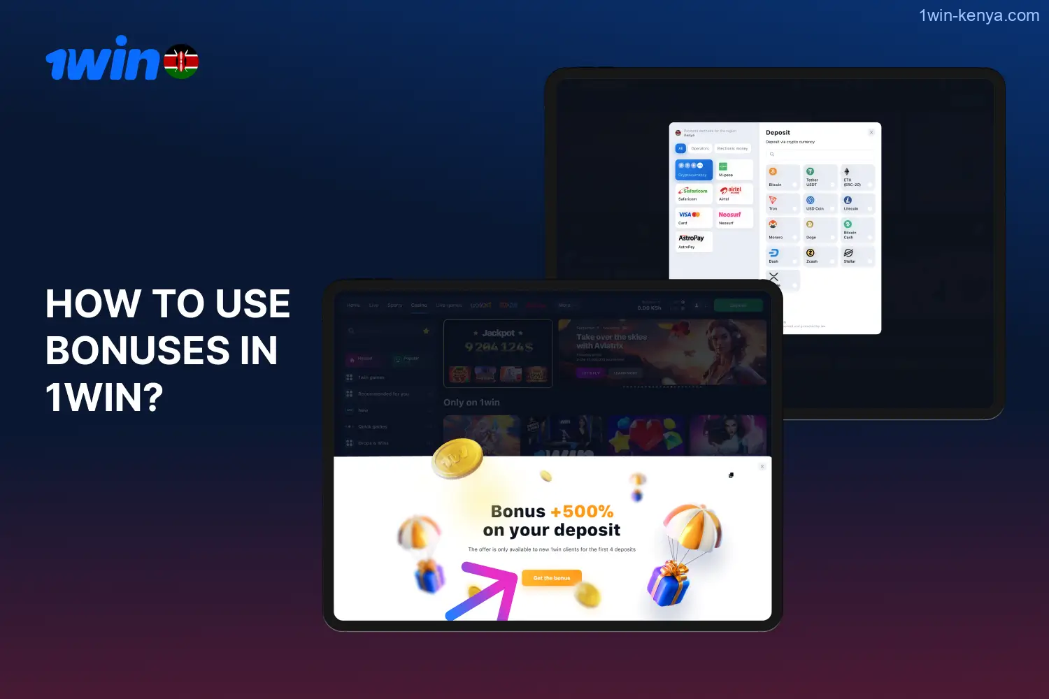 Using the bonuses available at 1win Kenya is a straightforward process if you follow these simple steps.