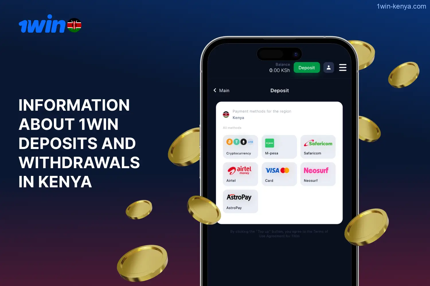To enhance user experience, 1win Kenya offers a wide range of payment options for both deposits and withdrawals.