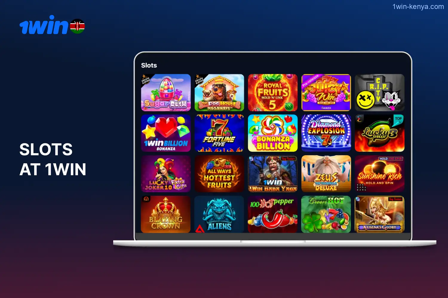 Enjoy online slot machine gaming available for users in Kenya at 1win online casino.