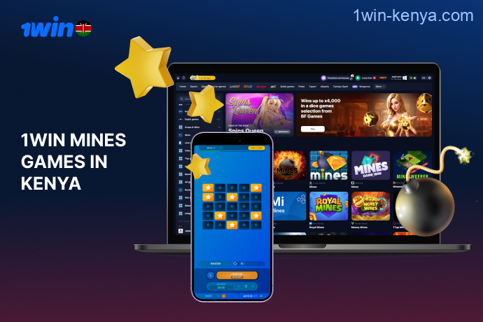 1win presents players from Kenya with a variety of Mines games sourced from multiple providers.